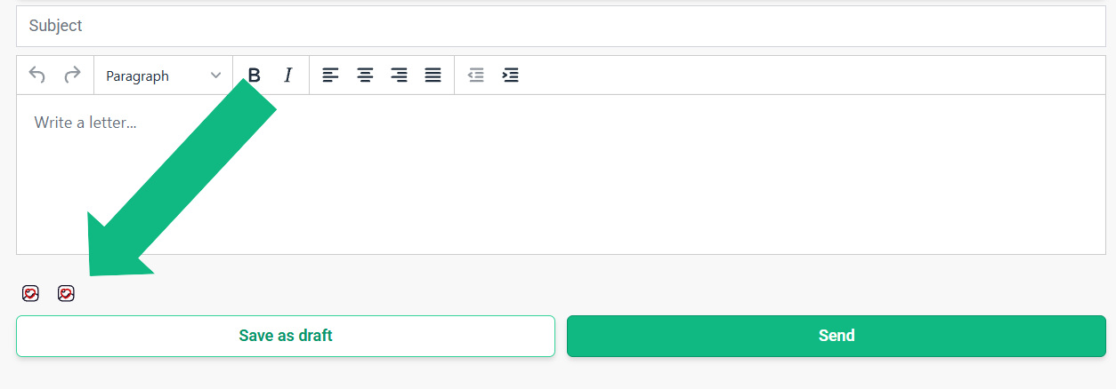 Upload window for private photos